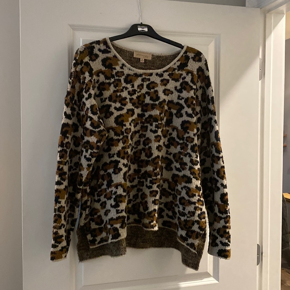 Cheetah print sweater